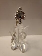 Lenox Pave Jewels Garnet  Heavenly Host Angel Lead Crystal Christmas Ornament picture