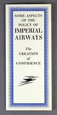 IMPERIAL AIRWAYS AIRLINE BROCHURE THE CREATION OF CONFIDENCE 1934 picture